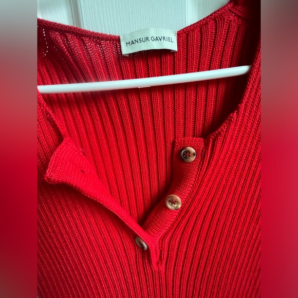 Mansur Gavriel | Red Knit Dress | M - Picture 4 of 4